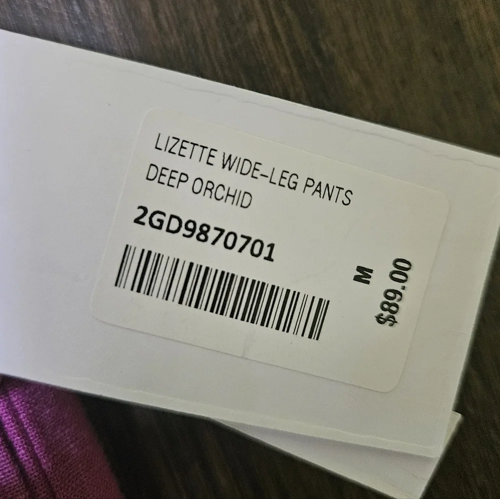 NWT Soft Surroundings Lizette Linen Blend Wide Leg Pants Size Medium - Picture 3 of 6